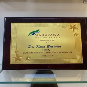 Barman eye care - Certificate